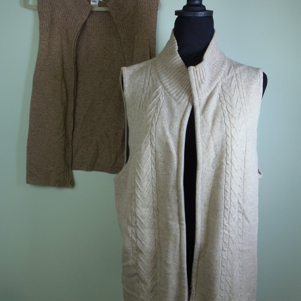 Crafting Lambswool**Damaged Vests** Pendleton Set of‎ 2